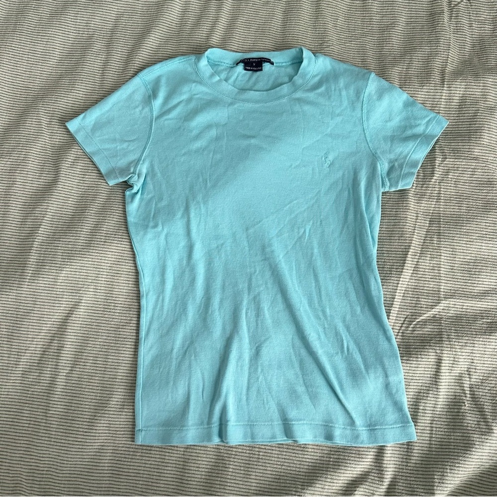 Polo by Ralph Lauren Fitted Blue Short Sleeve T-Shirt